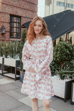 Bertine Dress - Lavender Flower