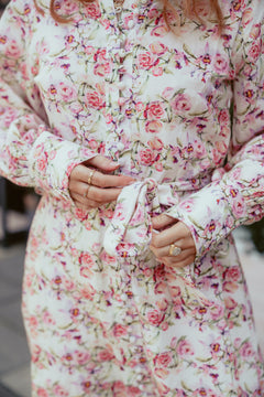 Bertine Dress - Lavender Flower
