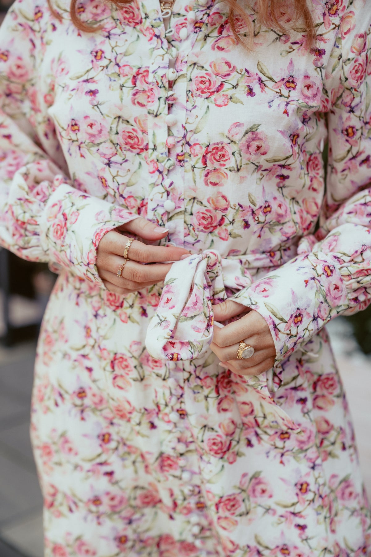 Bertine Dress - Lavender Flower