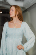 Nova Mini Dress - Blue Waves