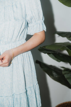 Sophie Mini Dress - Blue Waves