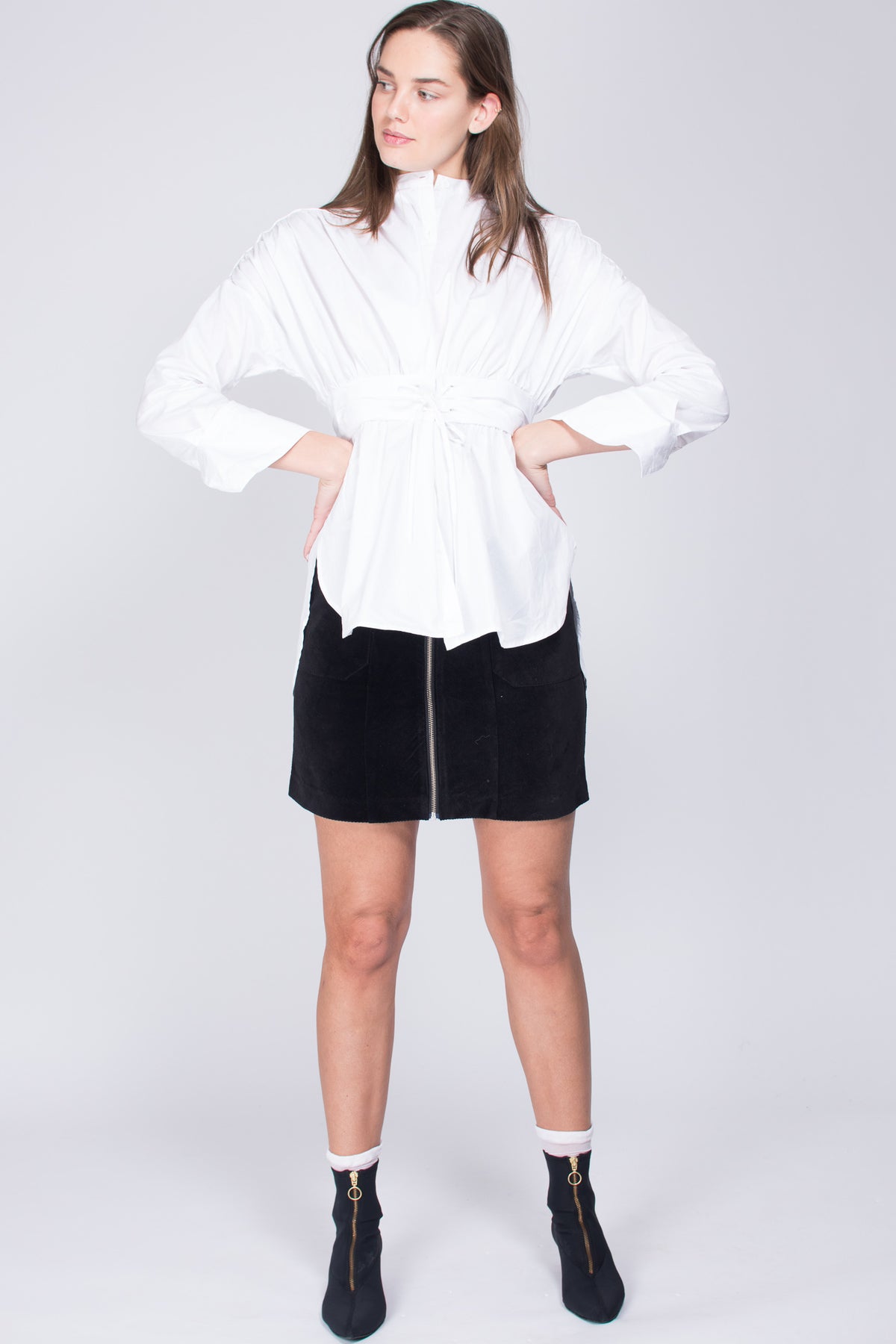 Kylie shirt - White - By Malina - Bluser & Skjorter - VILLOID.no