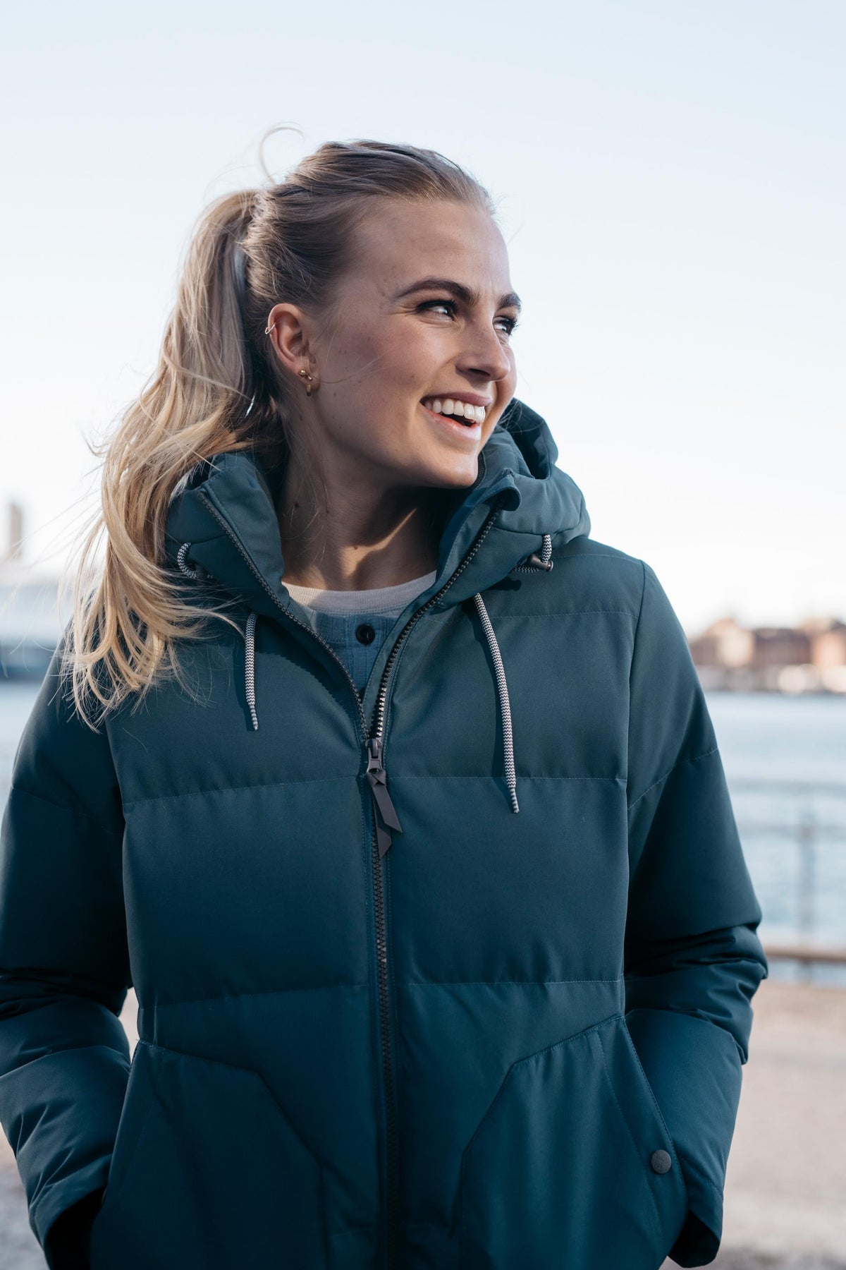 Mellow Vattert Parkas - Blågrå - Twentyfour - Jakker - VILLOID.no