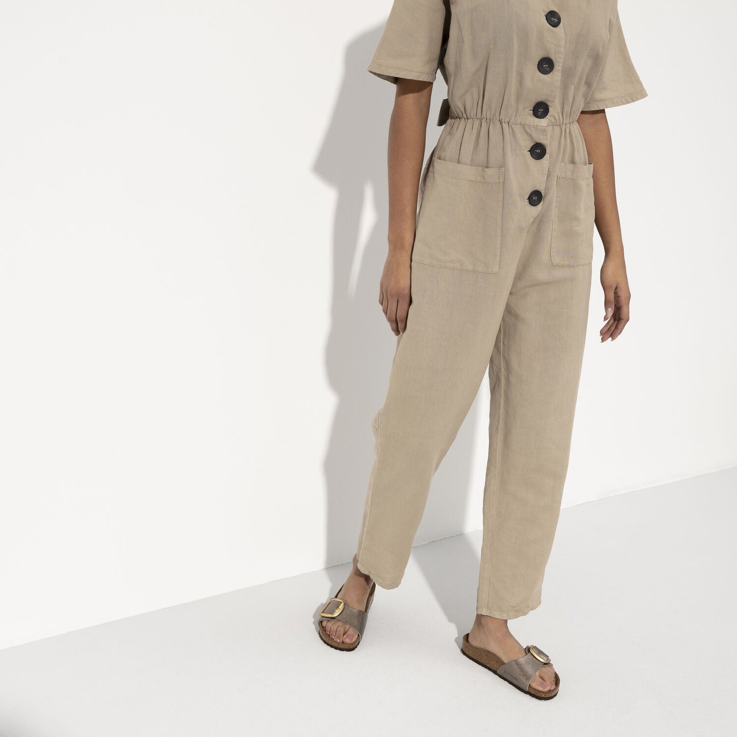 Madrid Big Buckle Narrow - Graceful Taupe - Birkenstock - Sko - VILLOID.no
