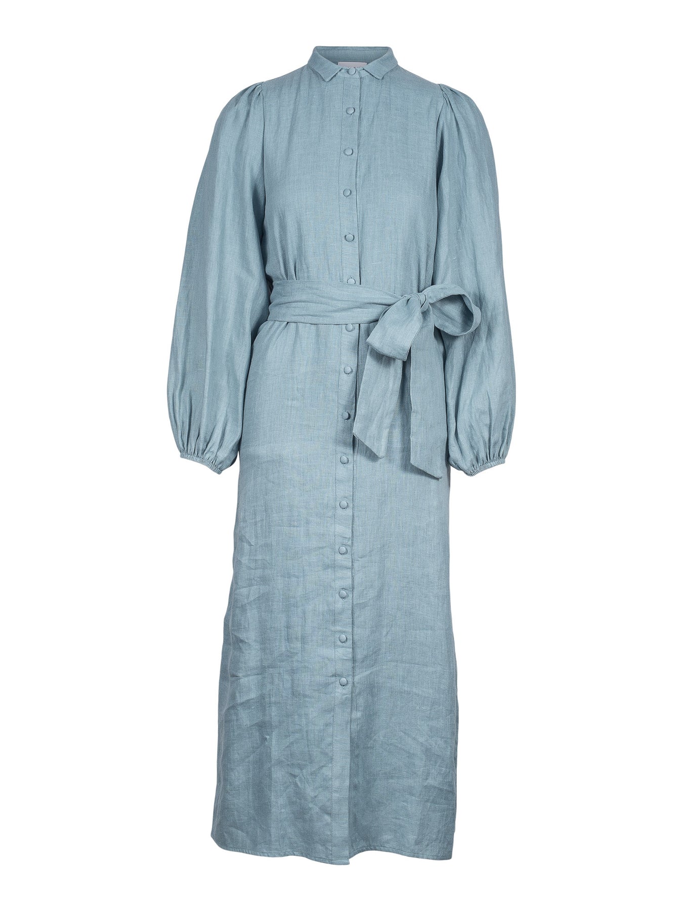 Josefin Linen Dress - Dusty Teal