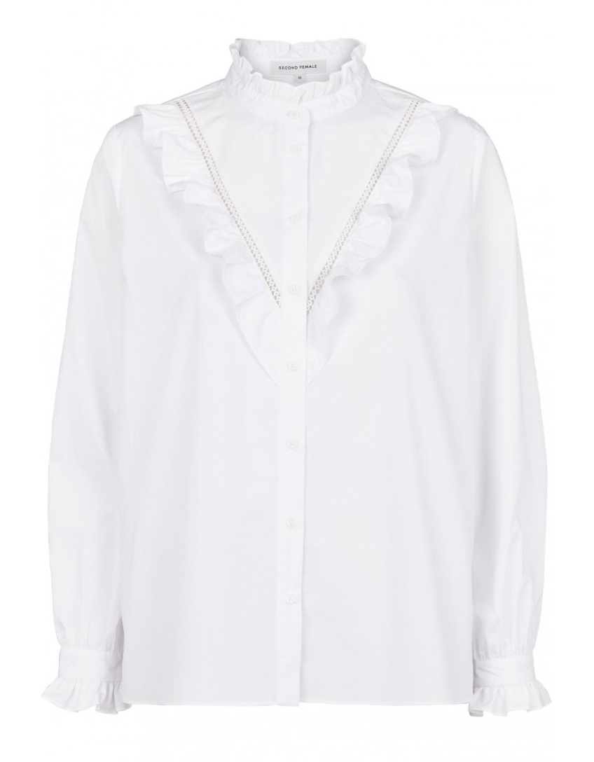 Aditi Shirt - White - Second Female - Bluser & Skjorter - VILLOID.no