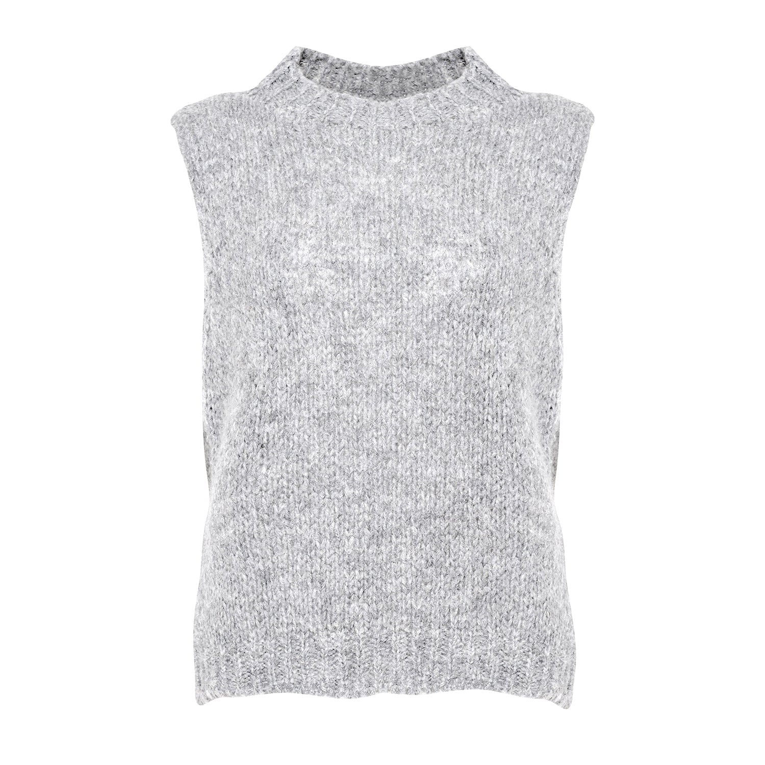 Kala Vest Wool - Light Grey Melange - Noella - Gensere - VILLOID.no