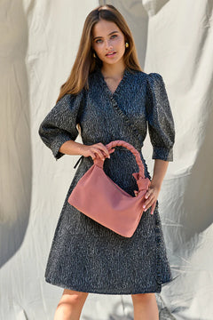 Kamila Frill Dress - Black