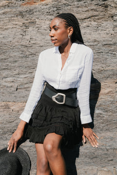Sol Cotton Skirt - Black