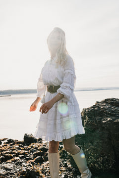 Sol Cotton Dress - White