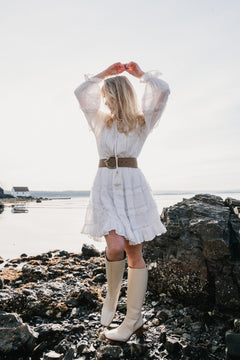 Sol Cotton Dress - White
