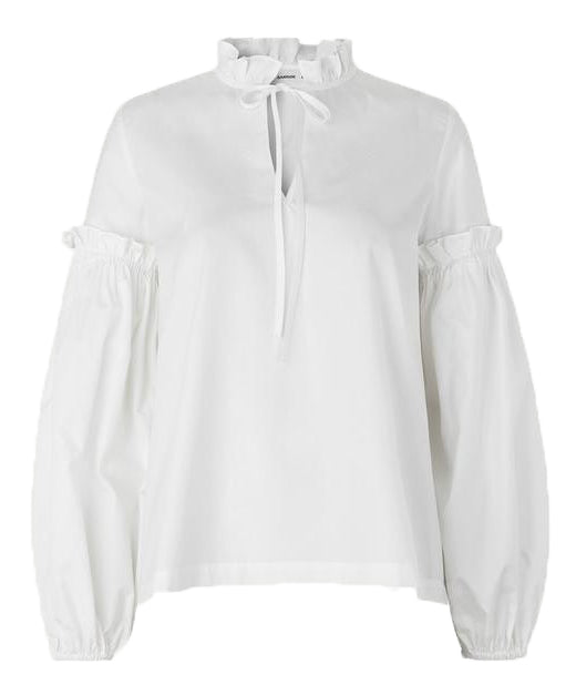 Maia Shirt - White - Samsøe Samsøe - Bluser & Skjorter - VILLOID.no