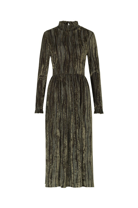 Clarabelle Dress - Wave Seaweed - Stine Goya - Kjoler - VILLOID.no