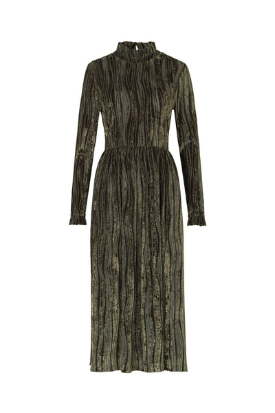 Clarabelle Dress Wave Seaweed VILLOID