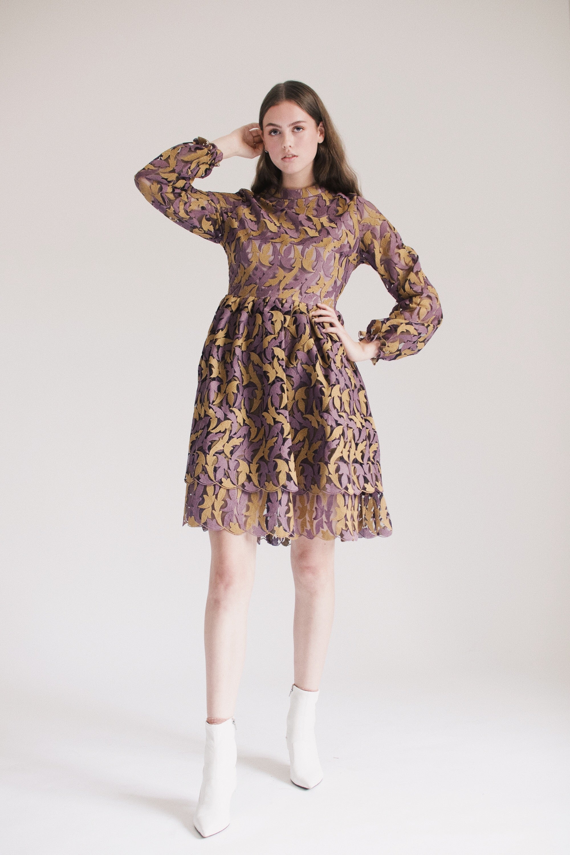Leaf Dress - Multicolor - MAUD - Kjoler - VILLOID.no