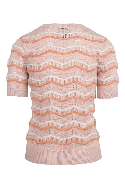 Short Sleeve Knit - Pink Nectar - MAUD - Gensere - VILLOID.no