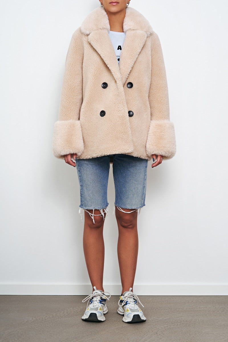 Fiona Wool Coat Short - Beige