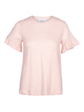 Lara Linen Tee - Dusty Pink