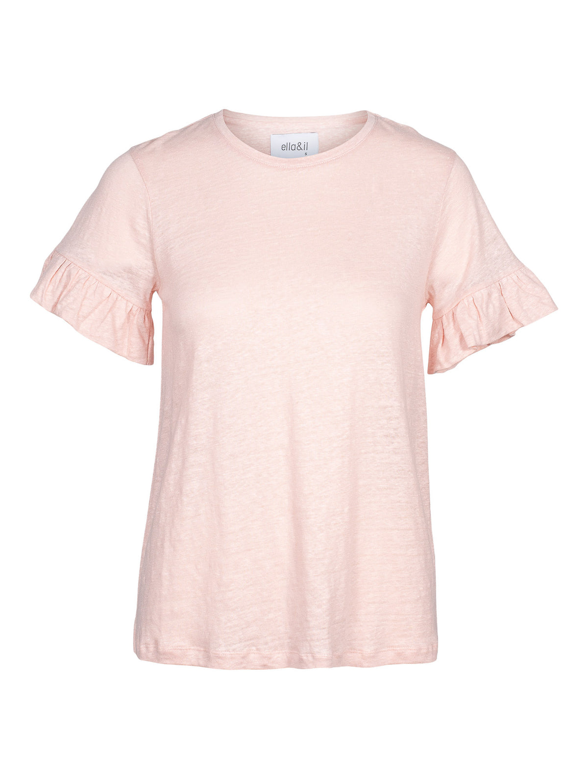 Lara Linen Tee - Dusty Pink