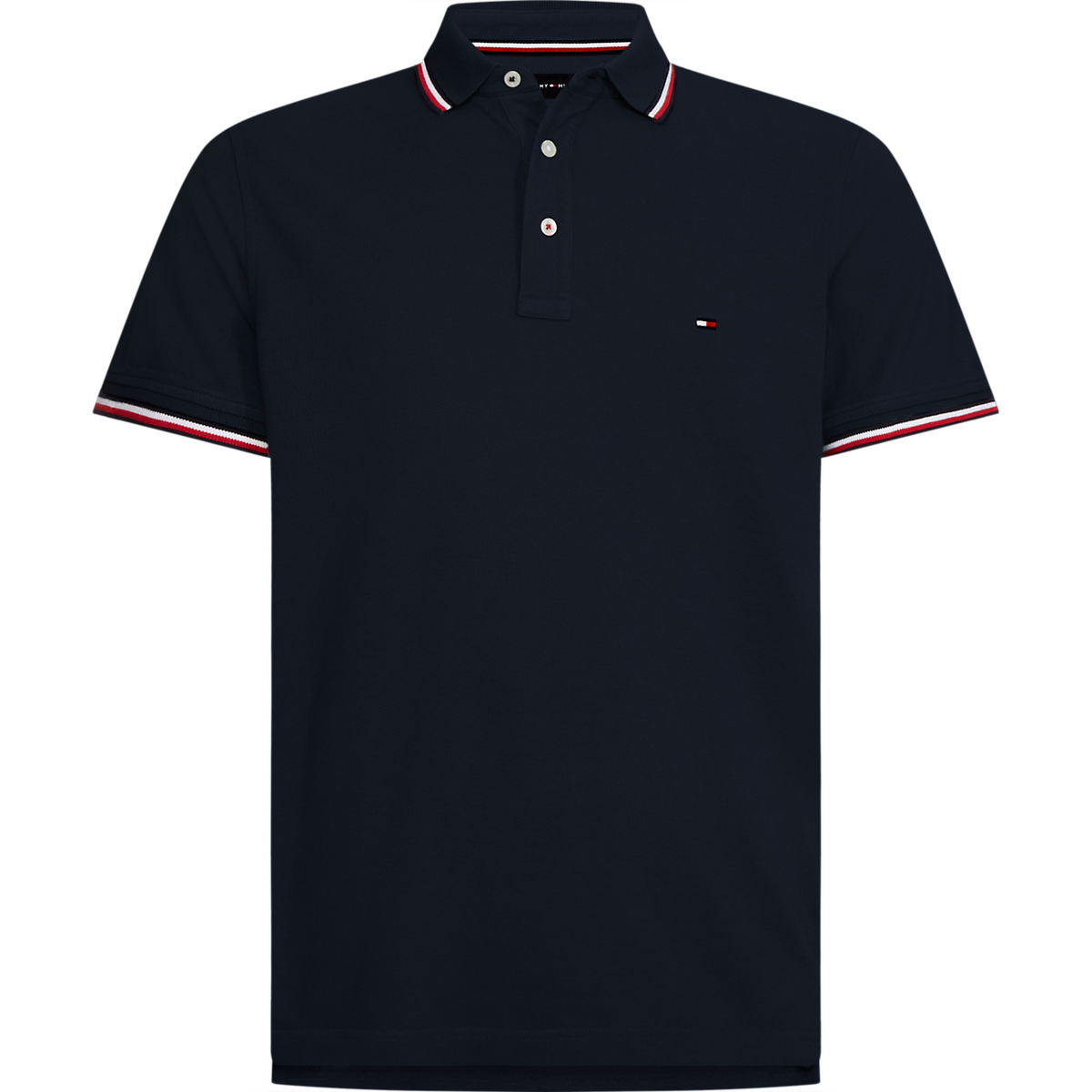 Core Tommy Tipped Slim Polo - Desert Sky