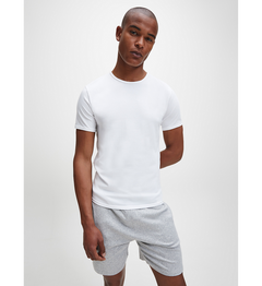 2P S/S Crew Neck - White