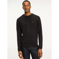 Core Cotton Silk C Neck - Flag Black