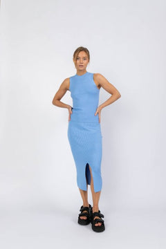 Leah Knit Top - Blue