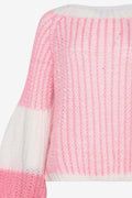 Liana Knit Sweater - White/Rose