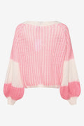 Liana Knit Sweater - White/Rose