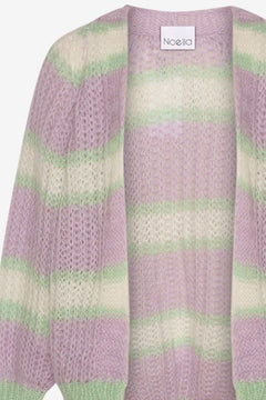 Vera Knit Cardigan - Lilac/White/Mint