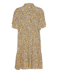 Lyvia SS Dress Aop - Black Flower