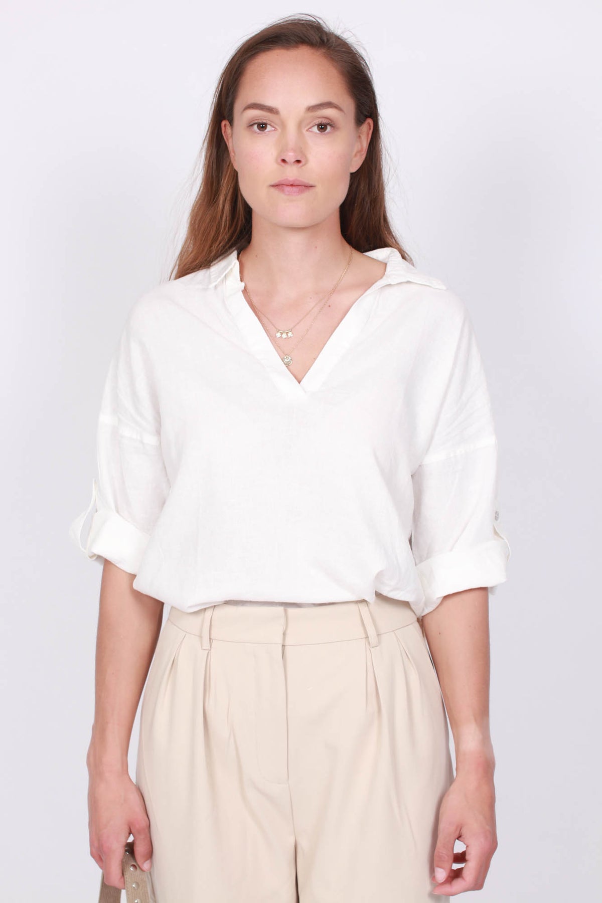 BrizaIW Shirt - Pure White - InWear - Bluser & Skjorter - VILLOID.no