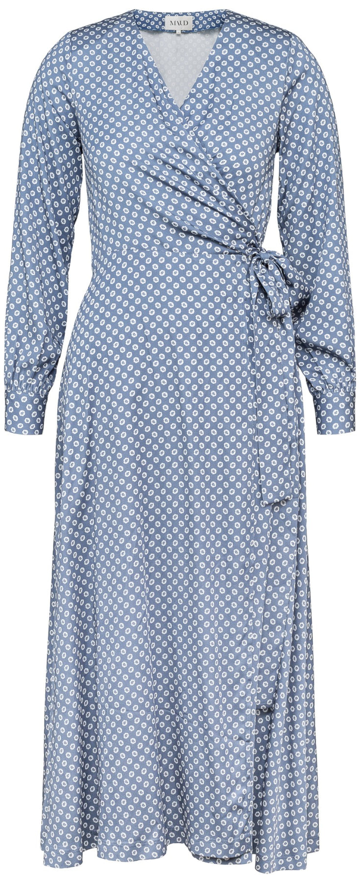 Printed Wrap Dress - Blue Horizon - MAUD - Kjoler - VILLOID.no
