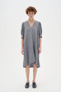 KikoIW Yanca Dress - Marine Blue Melange