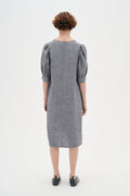 KikoIW Yanca Dress - Marine Blue Melange