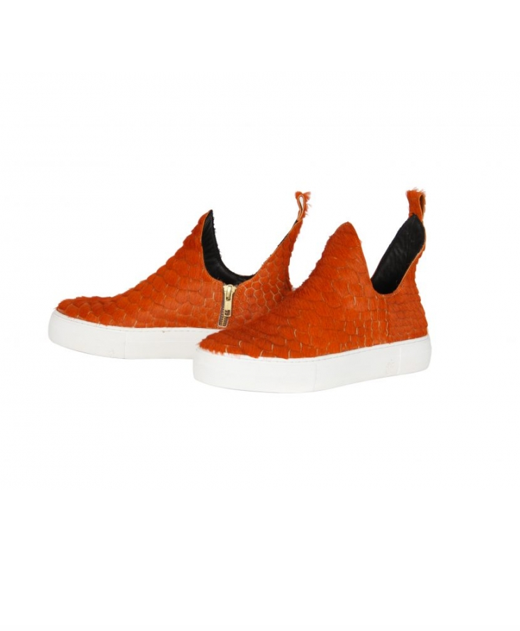 Bootie Sneakers Unisex - Orange - Mariette - Sko - VILLOID.no