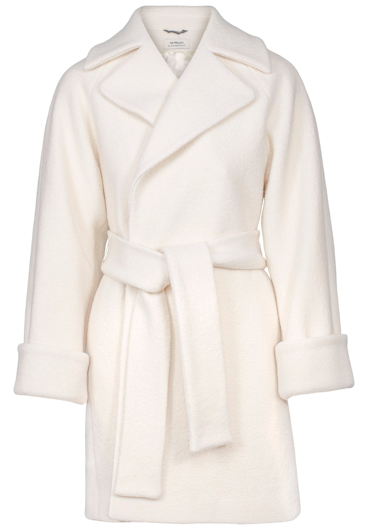Wool Coat Mid - White