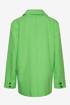 Mille Oversize Blazer - Lime Green Check