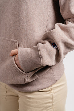Hooded Sweatshirt - Beige Melange