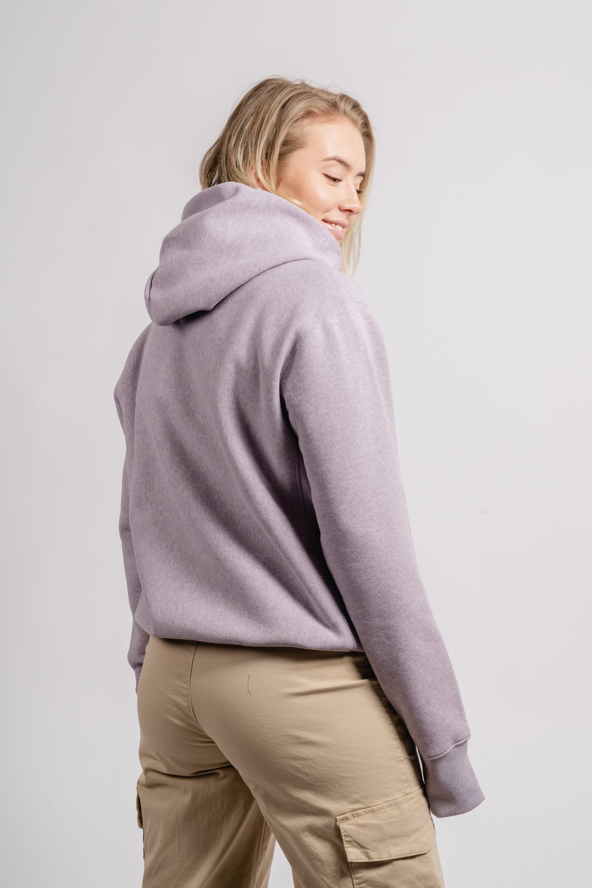 Hooded Sweatshirt - Purple Melange