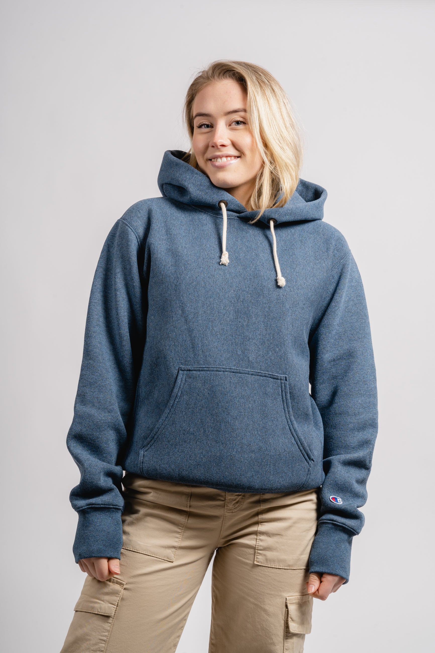 Hooded Sweatshirt - Indigo Melange