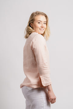 Clarion Linen Shirt - Dusty Pink