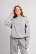Organic Crew Neck - Heather Grey