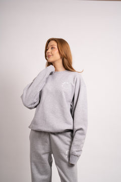 Organic Crew Neck - Heather Grey