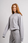 Organic Crew Neck - Heather Grey