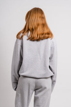 Organic Crew Neck - Heather Grey
