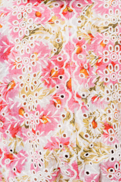 Cotton Slub Midi Dress - Daisy Garden