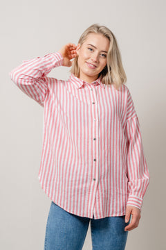 AmosIW Kiko Shirt - Pink Stripe