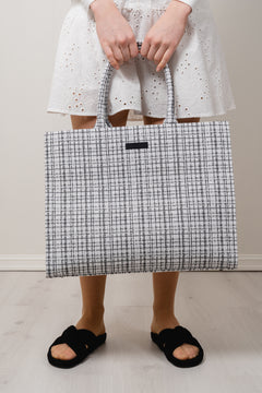 Venice Tote Bag - White/Black