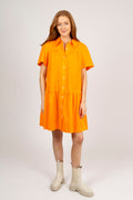 Sandrine Shirt Dress - Orange